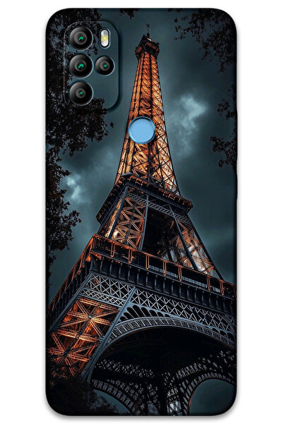 MRCİLETİSİM غطاء خلفي من جينرال موبايل GM 21 Pro Case HD Pattern مطبوع - برج إيفل