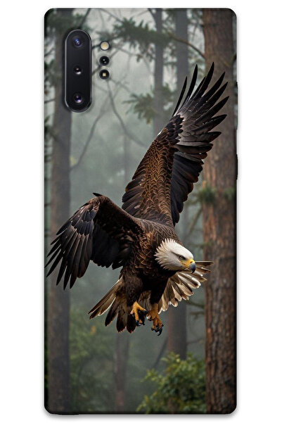 MRCİLETİSİM غطاء خلفي لهاتف سامسونج جالاكسي نوت 10 بلس بنمط HD مطبوع - نسر