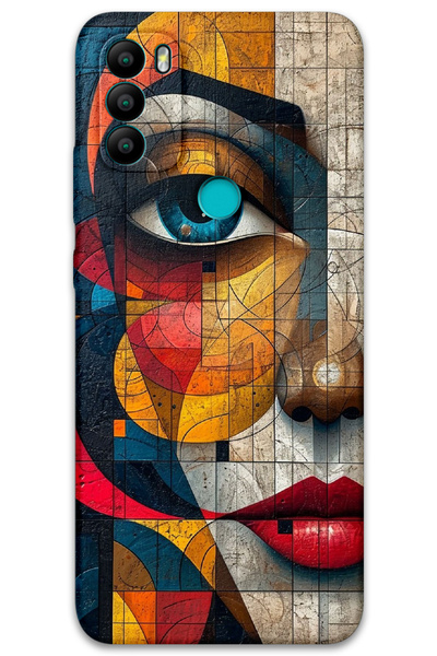 MRCİLETİSİM غطاء خلفي من جينرال موبايل GM 21 Plus بنمط HD مطبوع - وجه فني