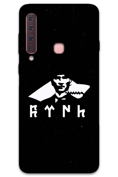 MRCİLETİSİM غطاء خلفي لهاتف سامسونج جالاكسي A9 2018 بنمط HD مطبوع - أتاتورك وولف