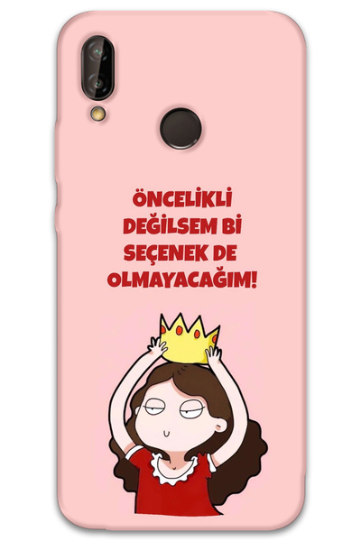 MRCİLETİSİM غطاء خلفي لهاتف Huawei P20 Lite بنمط HD مطبوع - ليس خيارًا