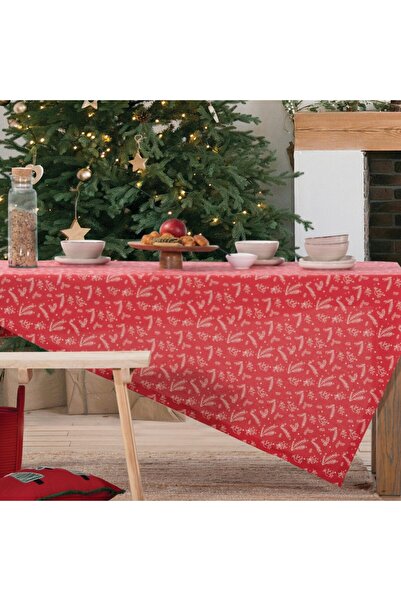 Nef Nef Homeware Nef-Nef Winter Mood Tablecloth 140x140 cm red-white