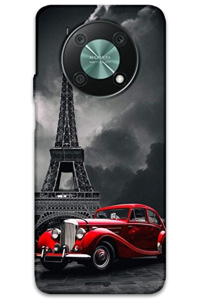 MRCİLETİSİM غطاء خلفي لهاتف هواوي نوفا Y90 بنمط HD مطبوع - برج ايفل البارد