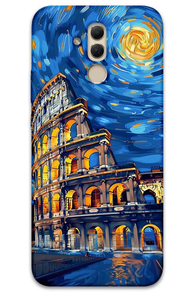 MRCİLETİSİM غطاء خلفي لهاتف هواوي ميت 20 لايت بنمط HD مطبوع - فن روما