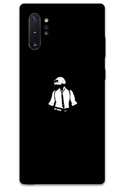MRCİLETİSİM غطاء خلفي لهاتف سامسونج جالاكسي نوت 10 بلس بنمط HD مطبوع - Pubg Man
