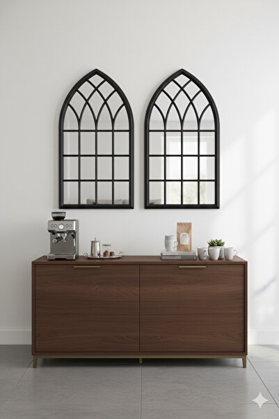 Generic Elegant mirror set with a luxurious frame, adding a touch of sophistication to any space. 92 x 51 cm