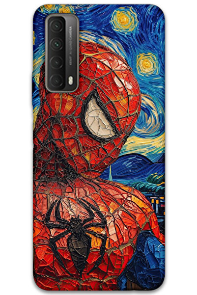 MRCİLETİSİM غطاء خلفي لهاتف هواوي بي سمارت 2021 بنمط HD مطبوع - سبايدر مان