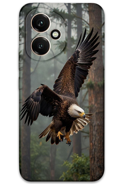 MRCİLETİSİM Huawei Honor 400 Kılıf HD Desen Baskılı Arka Kapak - Kartal