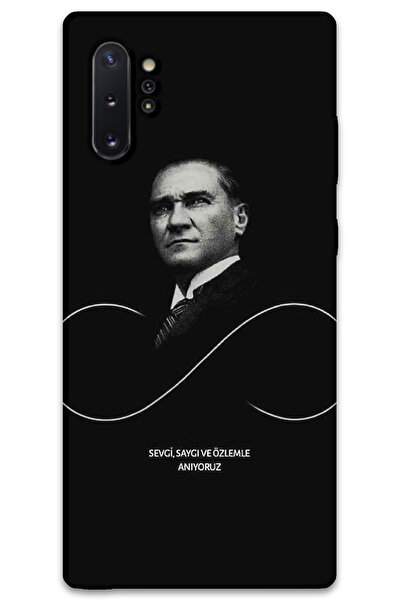 MRCİLETİSİM غطاء خلفي لهاتف سامسونج جالاكسي نوت 10 بلس بنمط HD مطبوع - أتاتورك إنفينيتي