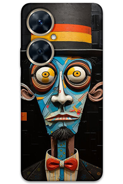 MRCİLETİSİM غطاء خلفي لهاتف هواوي نوفا 11i بنمط HD مطبوع - صراخ صامت