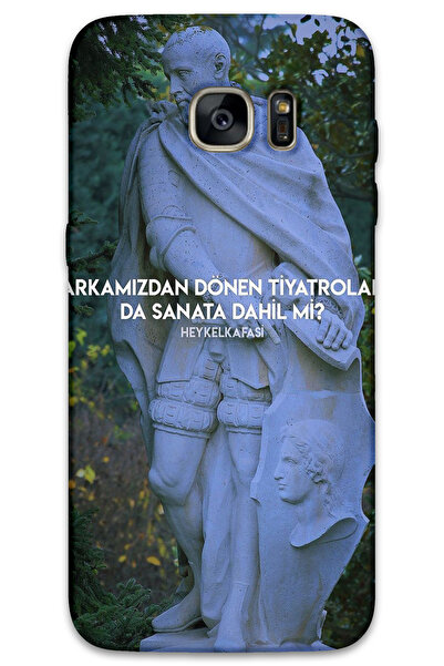 MRCİLETİSİM غطاء خلفي لهاتف سامسونج جالاكسي S7 إيدج بنمط HD مطبوع - مسرح دوار