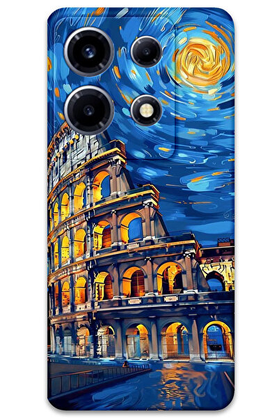 MRCİLETİSİM غطاء خلفي لهاتف انفينيكس نوت 30 VIP بنمط HD B مطبوع - فن روما