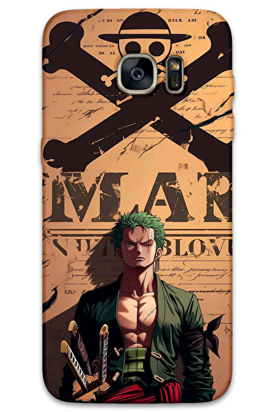 MRCİLETİSİM غطاء خلفي لهاتف سامسونج جالاكسي S7 إيدج بنمط HD مطبوع - فانتيد