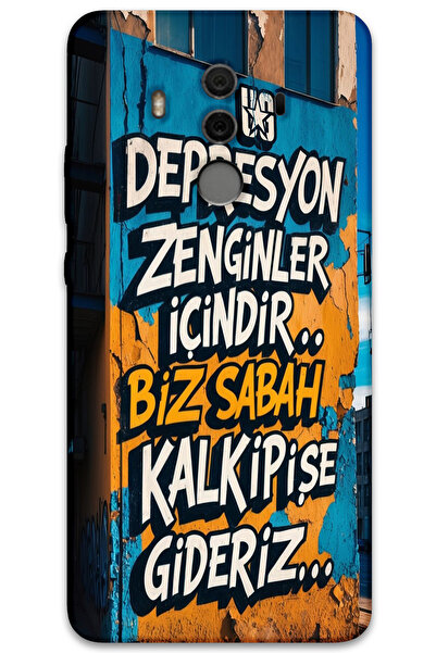 MRCİLETİSİM غطاء خلفي لهاتف هواوي ميت 10 برو بنمط عالي الدقة مطبوع -