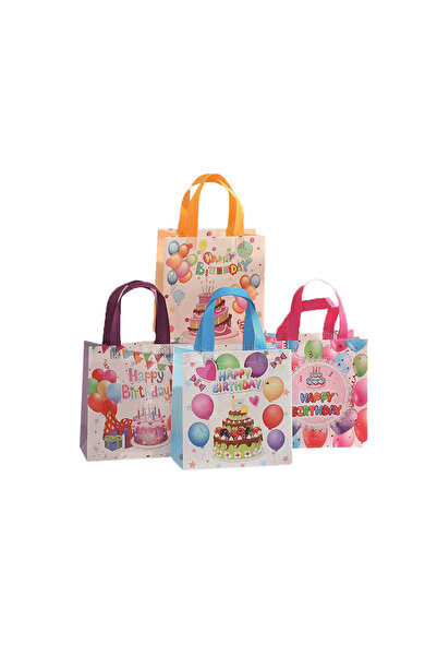 Mirific Party Set de 4 pungi cadou, multicolore, plastic, 29 x 27 x 12 cm, la...