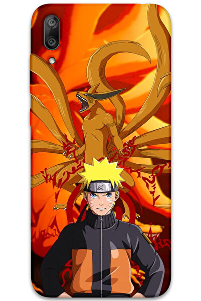 MRCİLETİSİM غطاء خلفي لهاتف هواوي Y7 برايم 2019 بنمط HD مطبوع - ناروتو