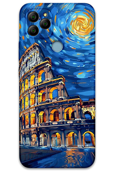 MRCİLETİSİM غطاء خلفي من جينرال موبايل GM 22 بنمط HD مطبوع - آرت روما