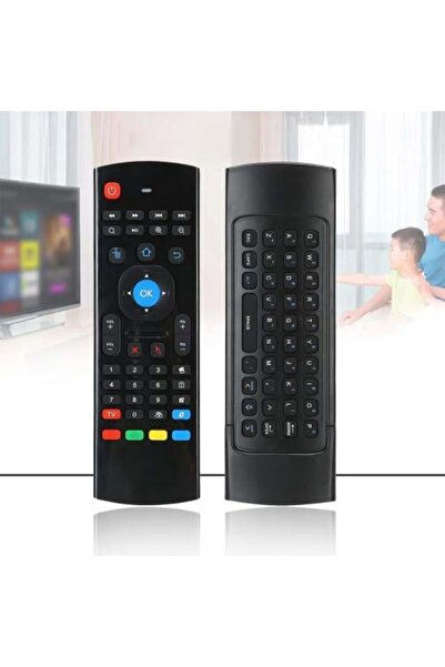 fujistar Wireless Smart Remote with Air Mouse and QWERTY Keyboard 2.4GHz