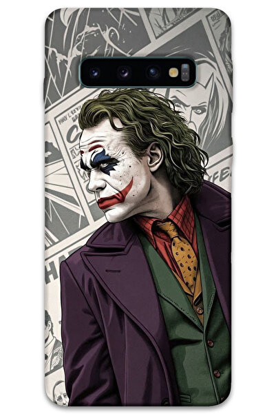MRCİLETİSİM غطاء خلفي لهاتف سامسونج جالاكسي S10 بنمط HD مطبوع - جوكر