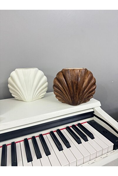 Janset Oyster Vase, Set of 2 Ceramic Vases