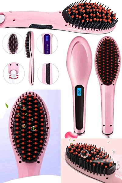 Khayra Hair Straightener Comb Heat Adjustable Anti-Frizz Straightening Blow Dryer Comb - Eszaoc9797-8