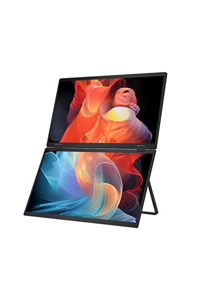 Trimonitör 15.6″ Katlanabilir İkili Monitör