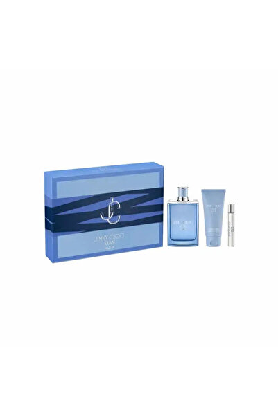 Jimmy Choo Man Aqua Eau De Toilette Spray 100ml Set 3 Pieces