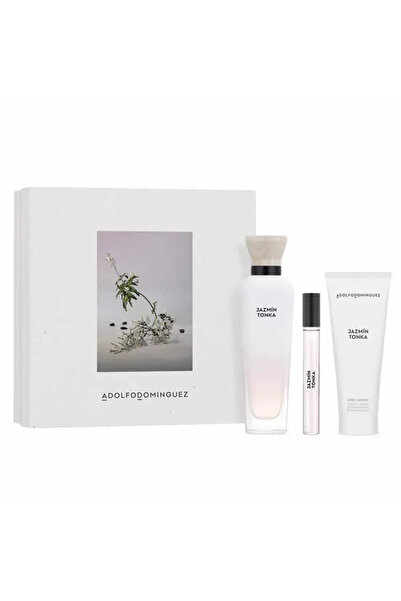 Adolfo Dominguez AD Jazmín Tonka Eau De Toilette Spray 120ml Set 3 Pieces
