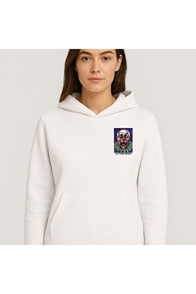 Etoile Studio Unisex White Oversized Hooded Sweatshirt Design Q2 Penny