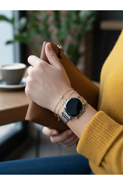 Hilalin Dünyası Çelik Ayarlanabilir Mıknatıslı Kordon Dijital Kadın Kol Saati