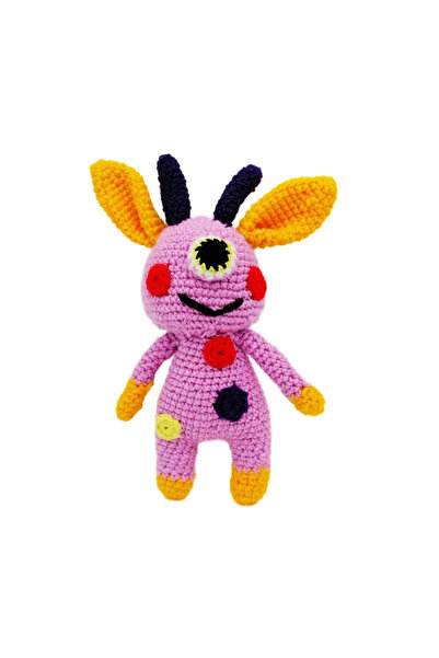 BUNILU Jucarie Alien mov cu bila zornaitoare