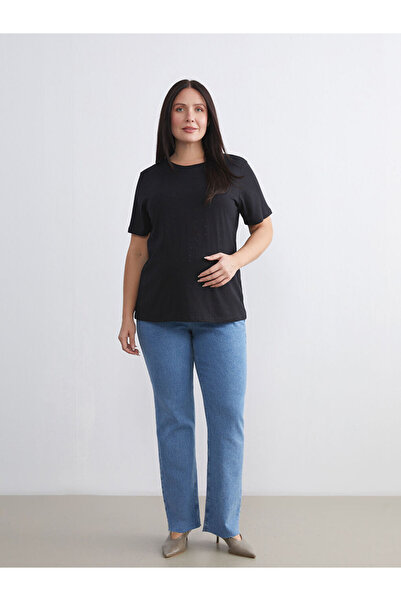 LC Waikiki Create Your Style with Uzg Store |   Maternity Jean Pants with Abdominal Panel Straight Fit