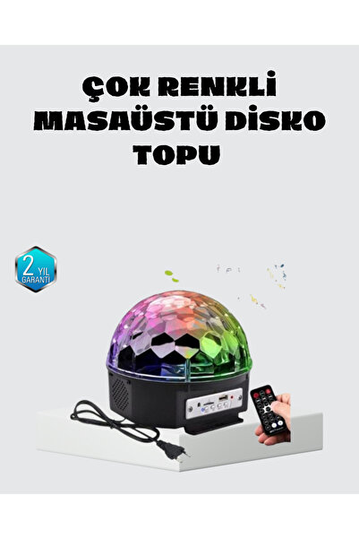 GENELOEM Taşınabilir Mini Disko Topu Lamba – Müzikle Senkronize Işık Efekti v...