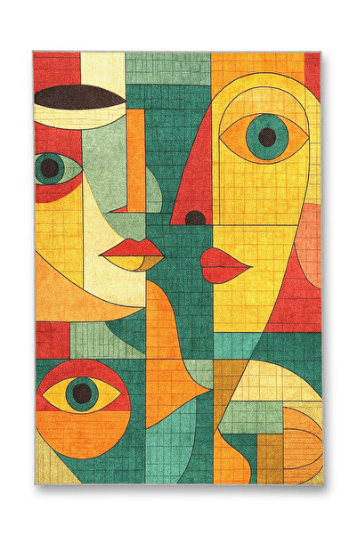 Rugs Modern Halı MOSSO Μπλε Μωβ Αποχρώσεις Έθνικ Λουλούδια με Σχέδιο Υφαντή Β...