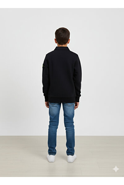 YusGos Unisex Girls/Boys Cotton Half Zipper Collar High Quality Sweatshirt (3-15 Years)