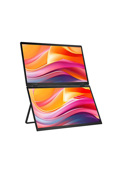 Trimonitör 15.6″ Katlanabilir İkili Monitör