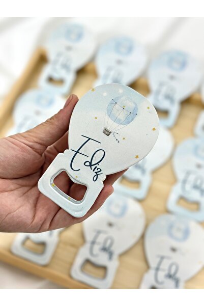 RenkliiiAtölye Uçan Balon Temalı Balon Açacak Magnet 10 Adet , Jelatin Hediye