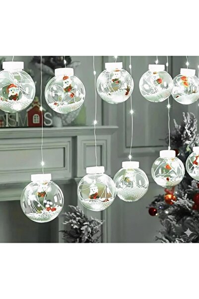 SmartElectro Christmas Decorations 3M Curtain Type with 10 LED Globes