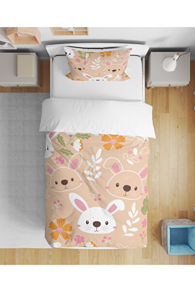 Home طقم سرير للأطفال رقمي ثلاثي الأبعاد بتصميم أرنب لطيف مطبوع بدون ملاءات، ...