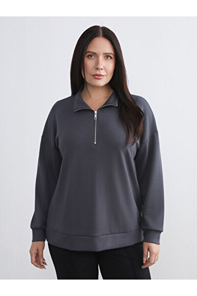 LC Waikiki Hanorac pentru femei cu guler înalt de mărime mare