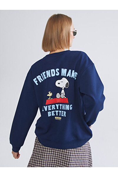 LC Waikiki Снупи принт, голям размер, дебела дамска блуза