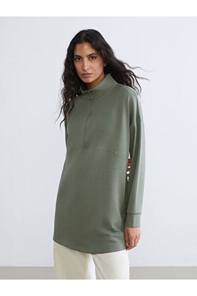 LC Waikiki Women's Stand Collar Sweatshirt Tunic