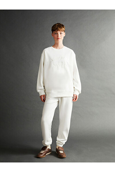 LC Waikiki Crew Neck Embroidered Women's Thick Sweatshirt