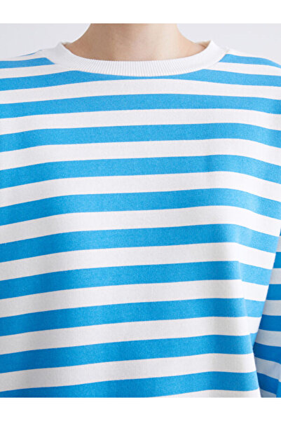 LC Waikiki Hanorac oversize pentru damă cu dungi Crew Neck