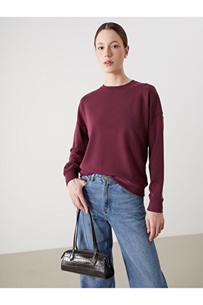 LC Waikiki طاقم الرقبة البلوز المرأة كبيرة الحجم