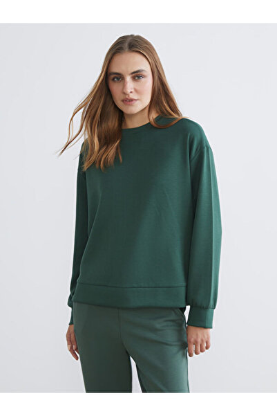 LC Waikiki طاقم الرقبة البلوز المرأة كبيرة الحجم