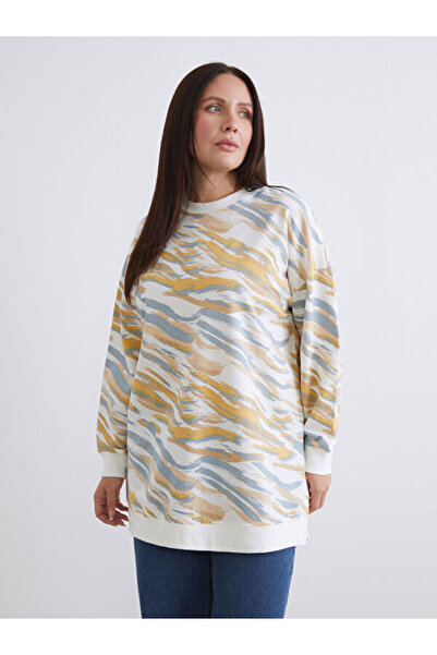 LC Waikiki Γυναικείο φούτερ με σχέδιο μεγάλου μεγέθους