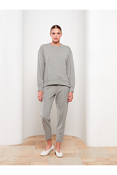 LC Waikiki Crew Neck Plain Long Sleeve Pique Women's Sweatshirt