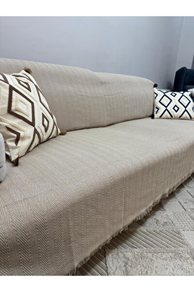 ŞENER HOME Modern Cotton Multi-Purpose Throw Blanket & Sofa & Sofa Bed Cover & Couch Set & Armchair Cover (3.3.1.1)