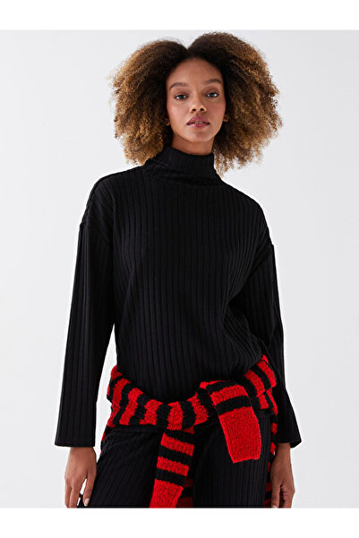 LC Waikiki Turtleneck Plain Long Sleeve Women's Sweatshirt